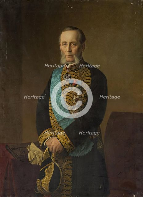 Portrait of Count Piotr Valuyev, 1881. Creator: Georg von Bothmann.