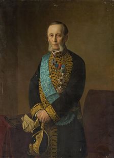 Portrait of Count Piotr Valuyev, 1881. Creator: Georg von Bothmann