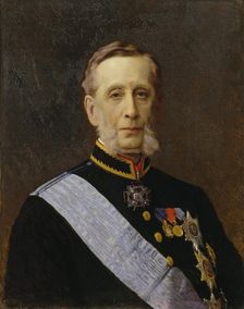 Portrait of Count Pyotr Alexandrovich Valuyev (1815-1890), 1880. Artist: Kramskoi, Ivan Nikolayevich (1837-1887)