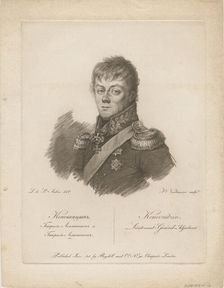 Portrait of Count Pyotr Petrovich Konovnitsyn (1764-1822), 1813. Artist: Vendramini, Francesco (1780-1856)