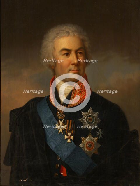 Portrait of Count Pyotr Zavadovsky (1739–1812), 1849. Artist: Schulz, Carl (1823-1876)