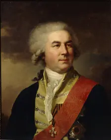 Portrait of Count Pyotr Zavadovsky (1739–1812). Artist: Lampi, Johann-Baptist, the Younger (1775-1837)