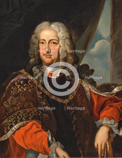 Portrait of Count Rudolf Franz Erwein Schönborn (1677-1754), c. 1740. Creator: Anonymous.