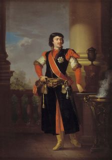 Portrait of Count Rzewuski, Polish Ambassador to Denmark, 1789-1790. Creator: Christian August Lorentzen