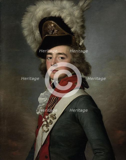 Portrait of Count Valerian Aleksandrovich Zubov (1771-1804), 1791-1792. Artist: Voille, Jean Louis (1744-after 1803)