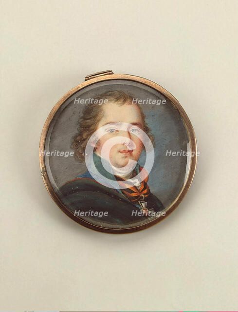 Portrait of Count Valerian Aleksandrovich Zubov (1771-1804), 1794. Artist: Ritt, Augustin Christian (1765-1799)