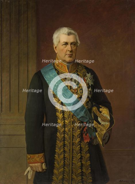 Portrait of Count Viktor Nikitich Panin (1801-1874), Minister of Justice, 1875.