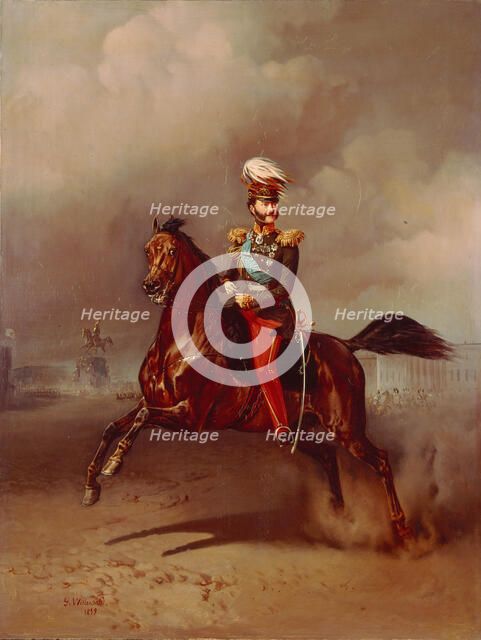 Portrait of Count Vladimir Fyodorovich Adlerberg (1791-1884), 1859. Artist: Willewalde, Gottfried (Bogdan Pavlovich) (1818-1903)