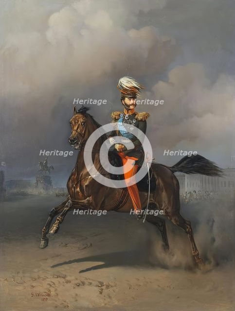 Portrait of Count Vladimir Fyodorovich Adlerberg, 1859. Creator: Bogdan Willewalde.