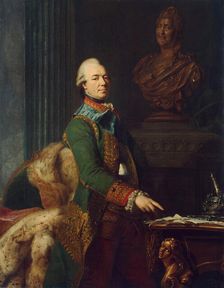 Portrait of Count Zakhar Chernyshov, ca 1776. Artist: Roslin, Alexander (1718-1793)