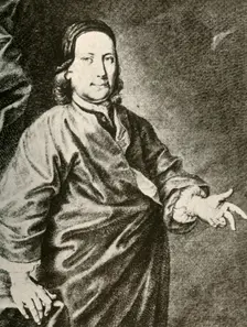 Portrait of Count Zinzendorf in a preacher's robe c1740, (1937). Creator: Unknown