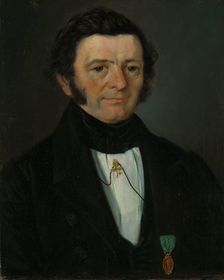Portrait of County Court Judge Andreas Boghart Richter, 1845. Creator: Matthias Stoltenberg