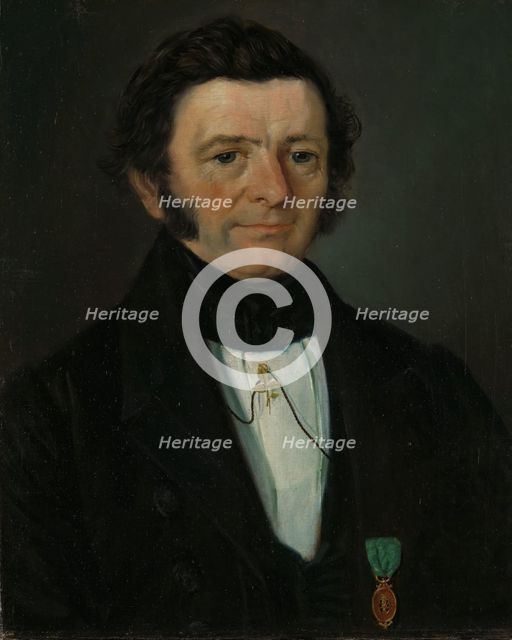 Portrait of County Court Judge Andreas Boghart Richter, 1845. Creator: Matthias Stoltenberg.
