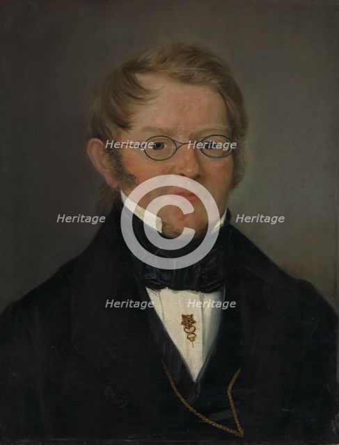 Portrait of County Court Judge Jens C. Delphin, 1843. Creator: Matthias Stoltenberg.