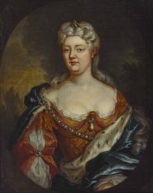 Portrait of Countess Caroline of Nassau-Saarbrücken (1704-1774), c. 1725. Creator: Anonymous