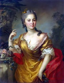 Portrait of Countess Anna Alexandrovna Chernyshova, 1763. Creator: Stefano Torelli