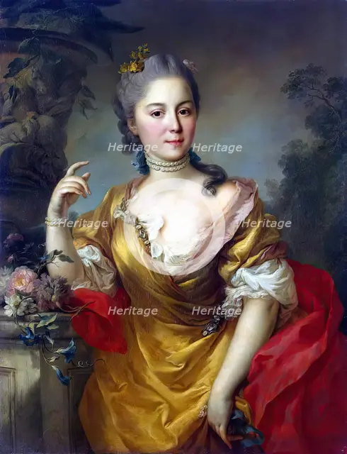 Portrait of Countess Anna Alexandrovna Chernyshova, 1763. Creator: Stefano Torelli.