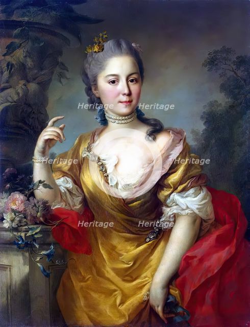 Portrait of Countess Anna Alexandrovna Chernyshova, 1763. Creator: Stefano Torelli.