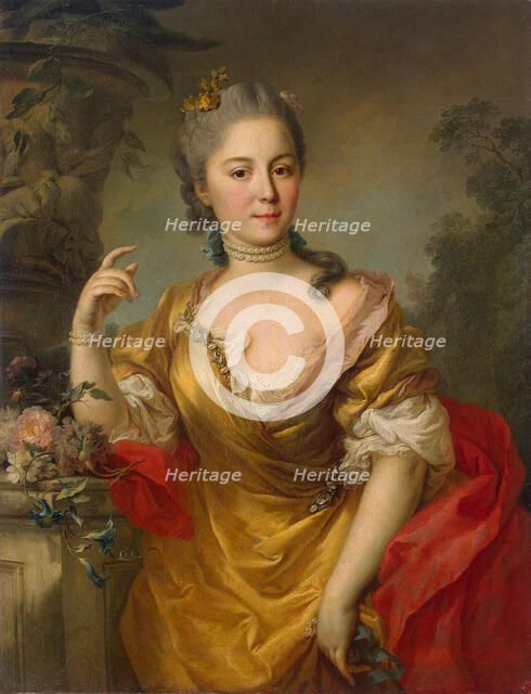 Portrait of Countess Anna Alexandrovna Chernyshova, 1764. Artist: Torelli, Stefano (1712-1784)