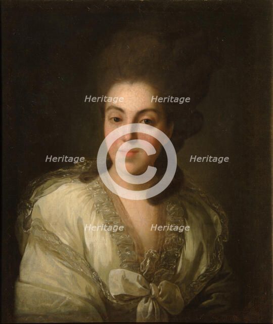 Portrait of Countess Anna Alexandrovna Golitsyna (1739-1816), née Baroness Stroganova, 1777. Artist: Rokotov, Fyodor Stepanovich (1735-1808)