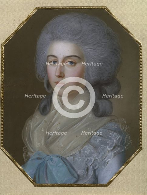 Portrait of Countess Anna Alexandrovna Golitsyna, Baroness Stroganova (1739-1816), 1786. Artist: Bardou, Johann (active 1775-1788)