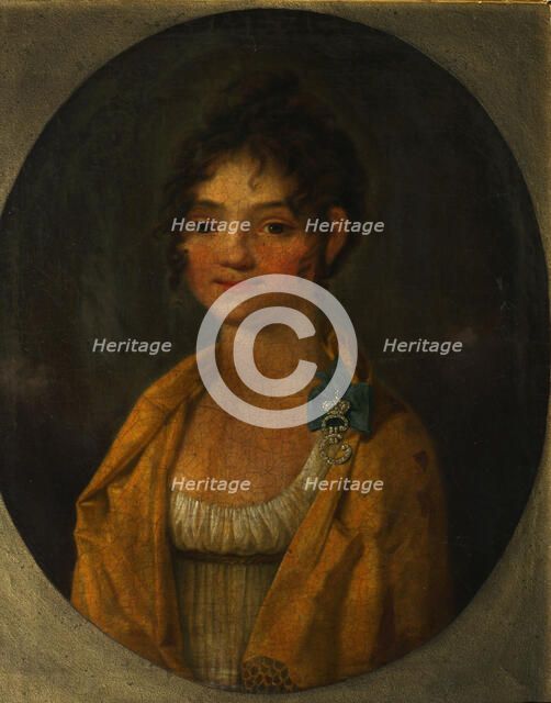 Portrait of Countess Anna Alexeyevna Orlova of Chesma (1785-1848), c. 1805-1810. Artist: Anonymous  