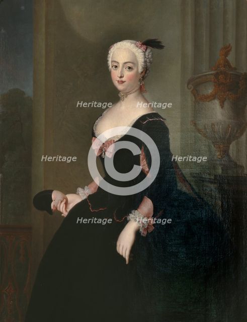 Portrait of Countess Anna Elisabeth von der Schulenburg (1720-1741), First half of the 18th cent.