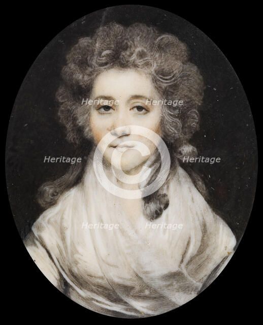 Portrait of Countess Anna Evgenyevna Obolenskaya (1778-1810), Late 18th cent.. Artist: Anonymous  