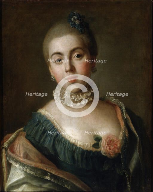 'Portrait of Countess Anna Golitsyna, Baroness Stroganova', 1759.  Artist: Pietro Rotari