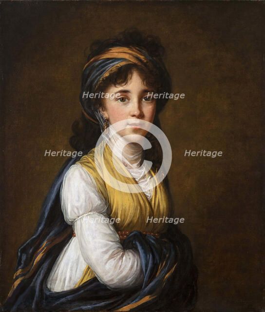 Portrait of Countess Anna Grigoryevna Belosselsky-Belozersky (1773-1846), 1798. Creator: Vigée Le Brun, Louise Élisabeth (1755-1842).