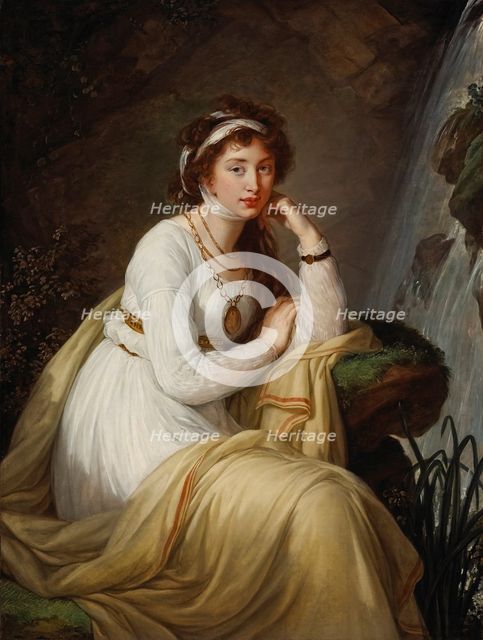 Portrait of Countess Anna Ivanovna Tolstaya, née Princess Baryatinskaya (1774-1825), 1796. Creator: Vigée Le Brun, Louise Élisabeth (1755-1842).