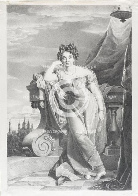Portrait of Countess Agrafena Fyodorovna Zakrevskaya (1800-1879).