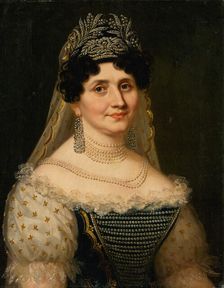 Portrait of Countess Barkóczy, 1820s. Creator: János Rombauer
