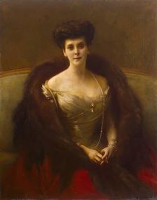 Portrait of Countess Gogonfelsen (Princess Olga Paley), 1902. Creator: Pascal Adolphe Jean Dagnan-Bouveret