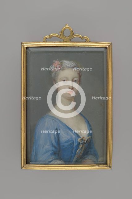 Portrait of Countess Grafin von Furstenberg, c.1740. Creator: Rosalba Giovanna Carriera.
