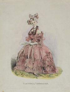 Portrait of Countess Dolly de Ficquelmont (1804-1863), 1831-1840. Artist: Gagarin, Grigori Grigorievich (1810-1893)