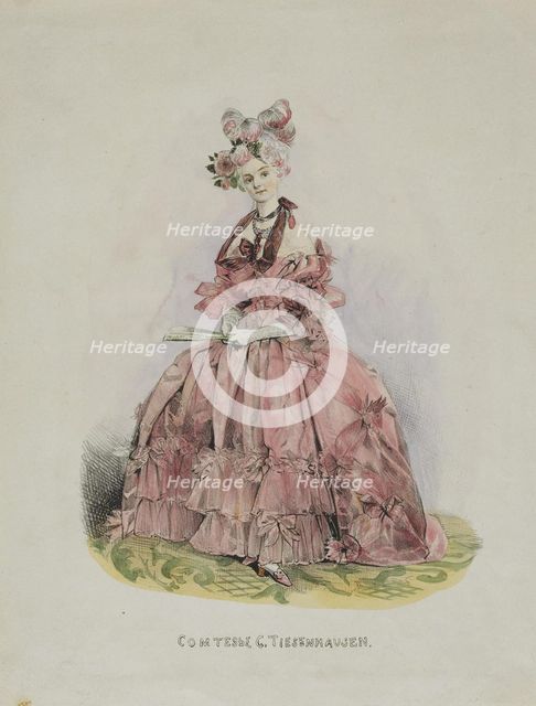 Portrait of Countess Dolly de Ficquelmont (1804-1863), 1831-1840. Artist: Gagarin, Grigori Grigorievich (1810-1893)