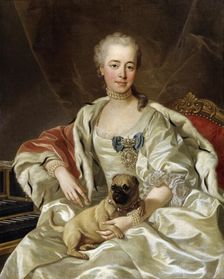 Portrait of Countess Ekaterina Golitsyna 1759. Artist: Louis Michel van Loo