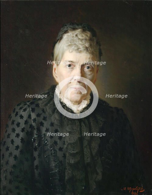 Portrait of Countess E.L. Kochubei, 1888. Artist: Shcherbatov, Mikhail Lazarevich (1845-1924)