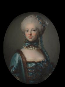 Portrait of Countess Eleonora Agnes Scheel, neé Raben, 1768. Creator: Peder Als
