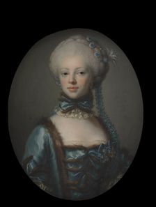 Portrait of Countess Eleonora Agnes Scheel, neé Raben, 1768. Creator: Peder Als