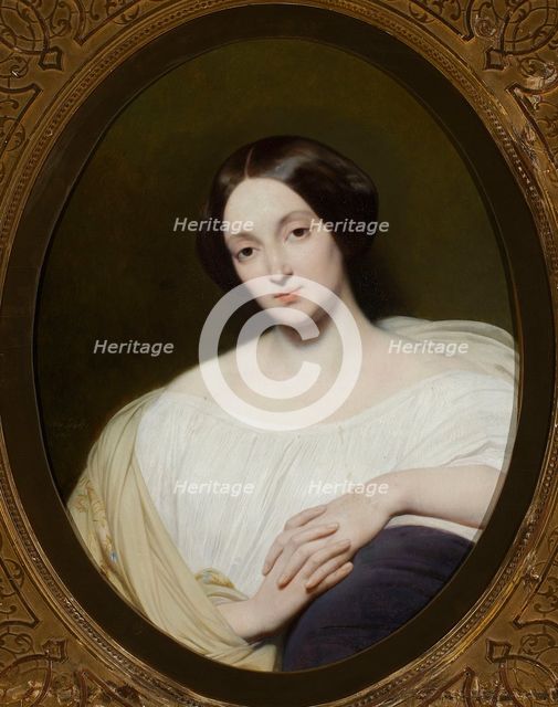 Portrait of Countess Katarzyna Potocka (1825-1907), née Branicka, 1850. Creator: Scheffer, Ary (1795-1858).
