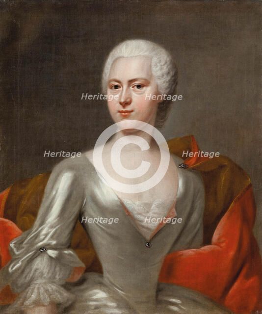 Portrait of Countess Margaretha Sophia von Hennicke, née von Schönberg, ca 1731. Creator: Denner, Balthasar (1685-1749).