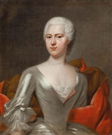 Portrait of Countess Margaretha Sophia von Hennicke, née von Schönberg, ca 1731. Creator: Denner, Balthasar (1685-1749)