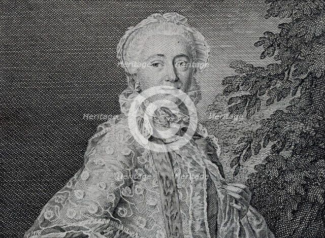Portrait of Countess Maria Aurora de Lestocq (1720-1808).