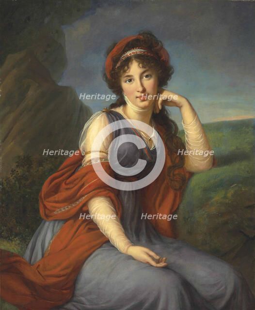 Portrait of Countess Maria Grigoryevna Razumovskaya (1772-1865), née Vyazemskaya, 1798.