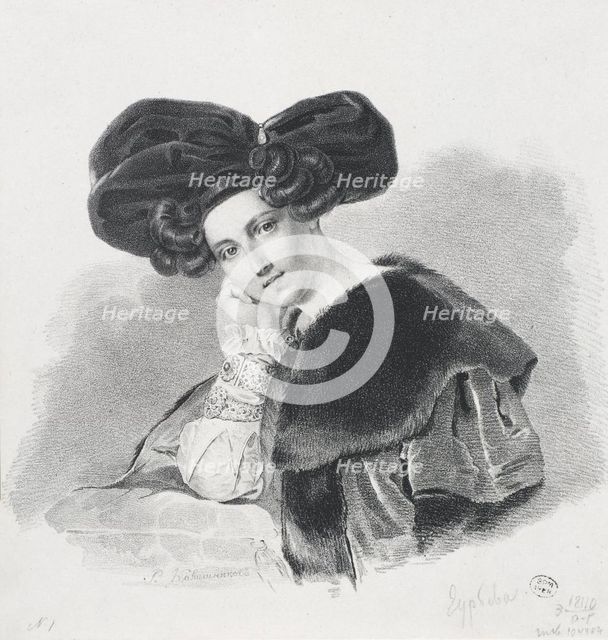 Portrait of Countess Maria Dmitrievna von Nesselrode (1786-1846), née Countess Guryeva.