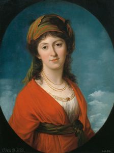 Portrait of Countess Marie Therese Meerfeld, née Dietrichstein, c. 1790. Creator: Kauffmann, Angelika (1741-1807)