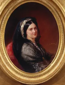 Portrait of Countess Natalia Pavlovna Stroganova (1796-1872), 1864. Artist: Makovsky, Konstantin Yegorovich (1839-1915)