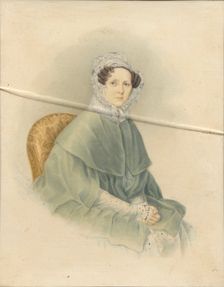 Portrait of Countess Natalia Pavlovna Stroganova, 1845. Artist: Voronov (active Mid of 19th cen.)